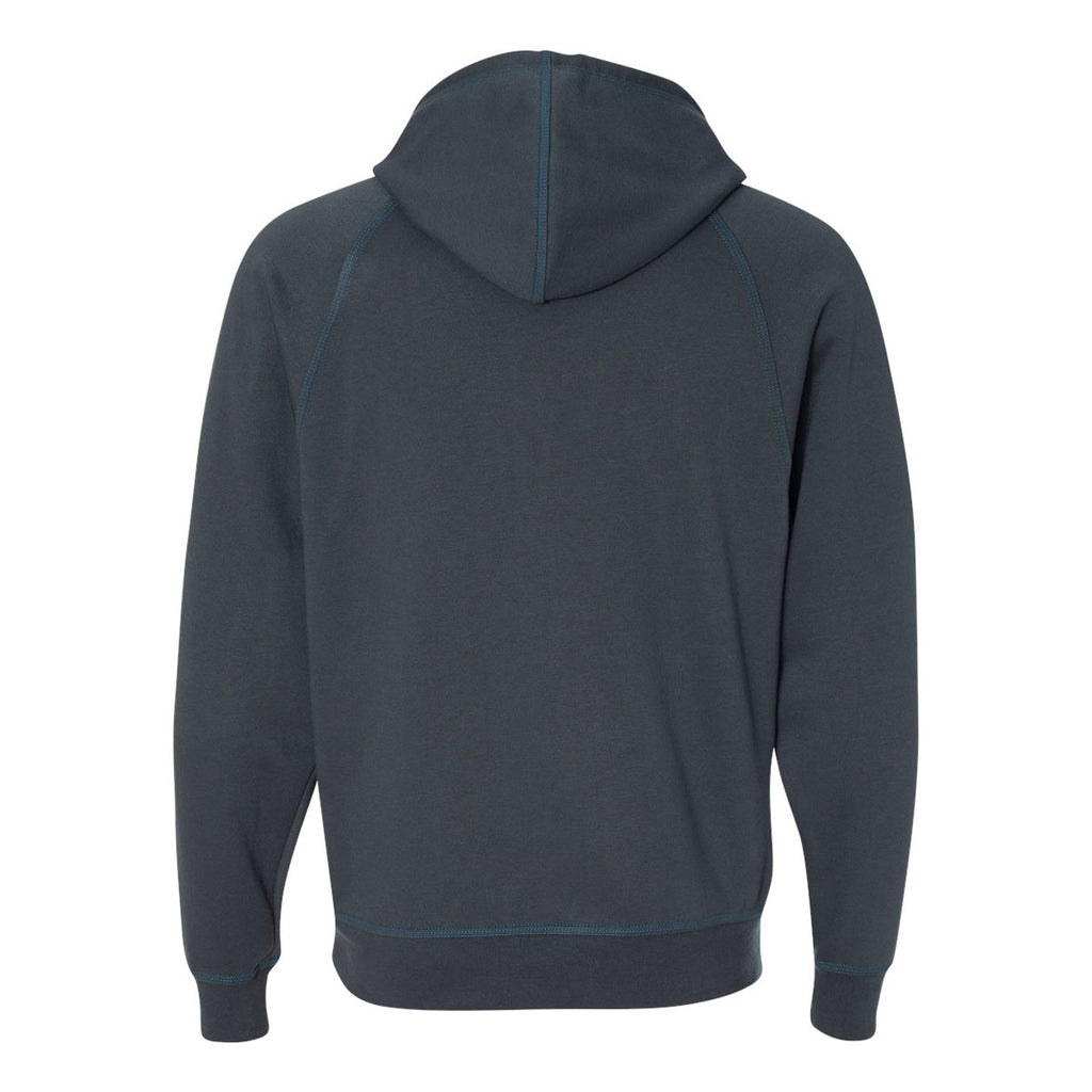 J. America Men's Electric Blue Shadow Fleece Hooded Pullover Sweatshirt