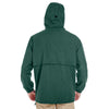 UltraClub Men's Forest Green Microfiber Full-Zip Hooded Jacket