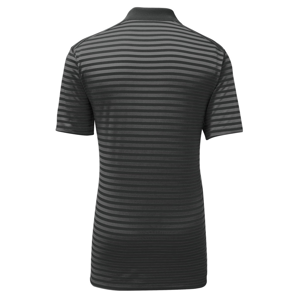 Nike Men's Black/Anthracite Victory Striped Polo