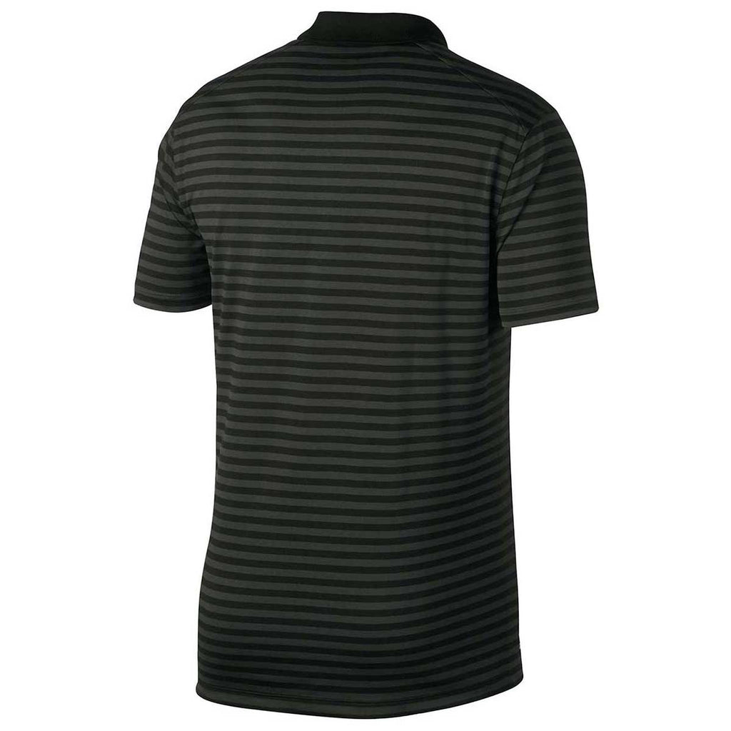 Nike Men's Black/Anthracite Victory Striped Polo