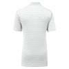 Nike Men's Pure Platinum/White Victory Striped Polo