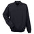 UltraClub Men's Black/Black Long-Sleeve Microfiber Crossover V-Neck Windshirt