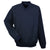 UltraClub Men's Navy/Navy Long-Sleeve Microfiber Crossover V-Neck Windshirt