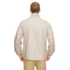 UltraClub Men's Sand Micro-Poly Quarter-Zip Windshirt