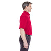 UltraClub Men's Red Short-Sleeve Cypress Twill with Pocket