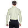 UltraClub Men's Lime Classic Wrinkle-Resistant Long-Sleeve Oxford