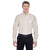 UltraClub Men's Tan Classic Wrinkle-Resistant Long-Sleeve Oxford