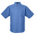 UltraClub Men's French Blue Classic Wrinkle-Resistant Short-Sleeve Oxford