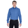 UltraClub Men's French Blue Whisper Twill