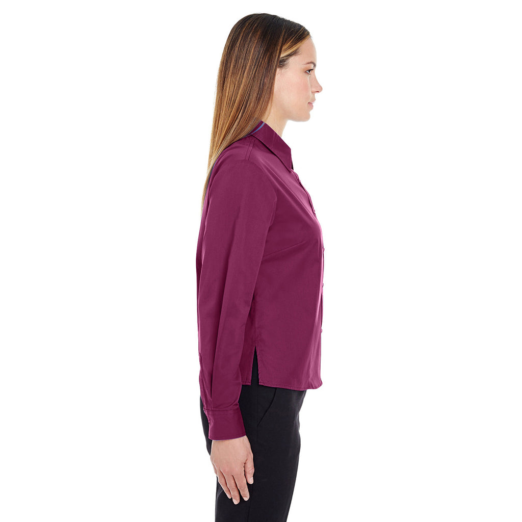 UltraClub Women's Wine Whisper Twill