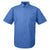 UltraClub Men's French Blue Short-Sleeve Whisper Twill