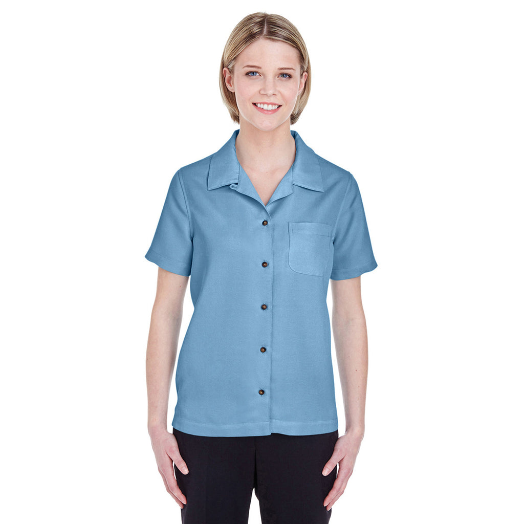 UltraClub Women's Wedgewood Cabana Breeze Camp Shirt