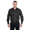 UltraClub Men's Black Whisper Elite Twill