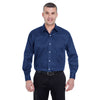 UltraClub Men's Navy Whisper Elite Twill