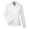 UltraClub Women's White Whisper Elite Twill