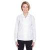 UltraClub Women's White Whisper Elite Twill