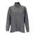 Vantage Women's Grey Heather 1/4-Zip Flat Back Rib Pullover