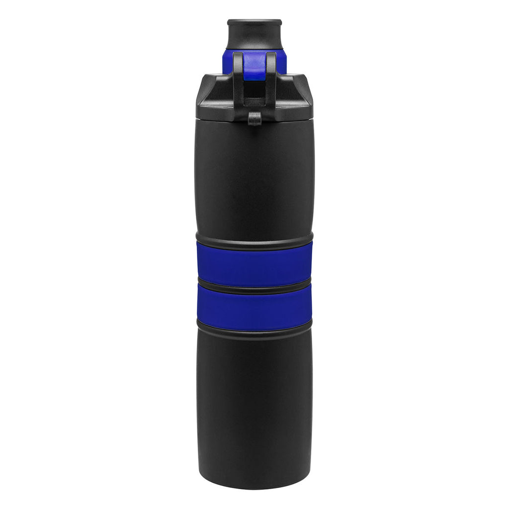 H2Go Blue Valor Black Stainless Steel Bottle 20.9 oz