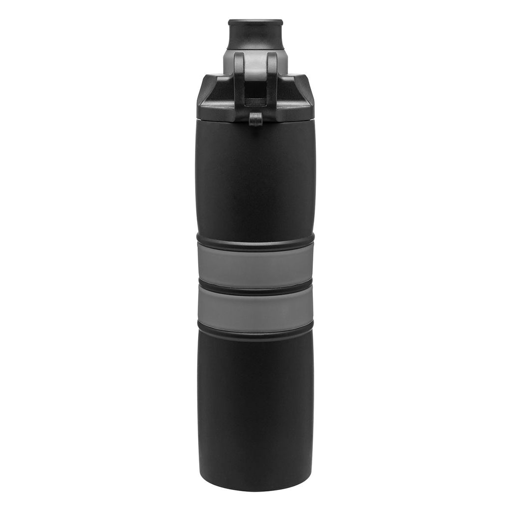 H2Go Storm Grey Valor Black Stainless Steel Bottle 20.9 oz