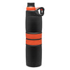 H2Go Orange Valor Black Stainless Steel Bottle 20.9 oz