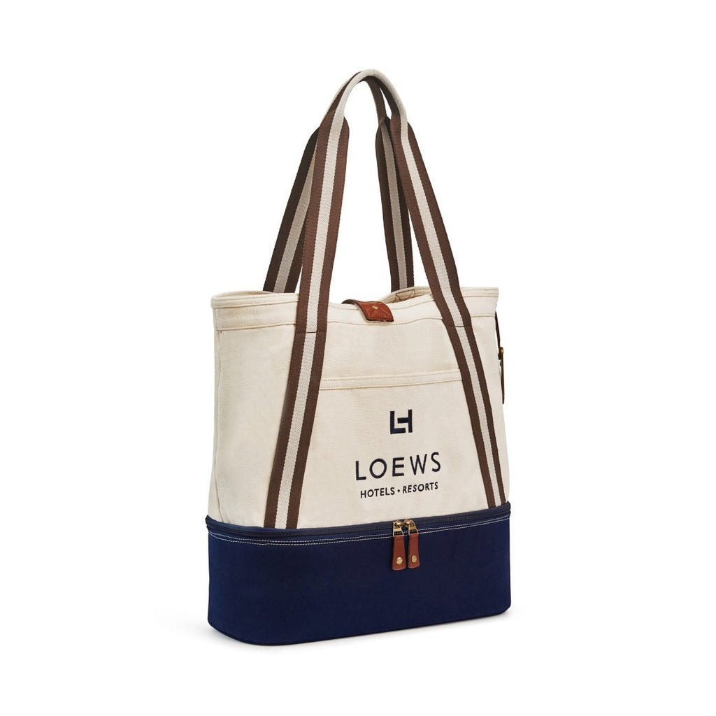 Heritage Supply Navy Freeport Cotton Insulated Tote