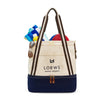 Heritage Supply Navy Freeport Cotton Insulated Tote