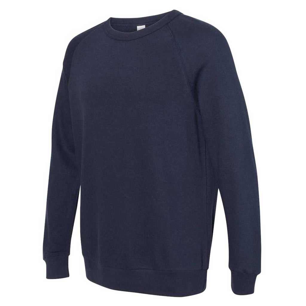 Alternative Apparel Men's Navy Champ Lightweight Washed French Terry Pullover