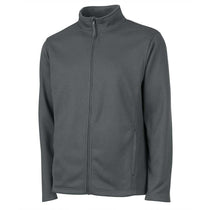 Charles River Men's Grey Heritage Rib Knit Jacket