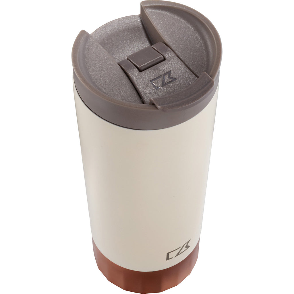 Cutter & Buck Cream Bainbridge CopperVacuum Tumbler 16oz