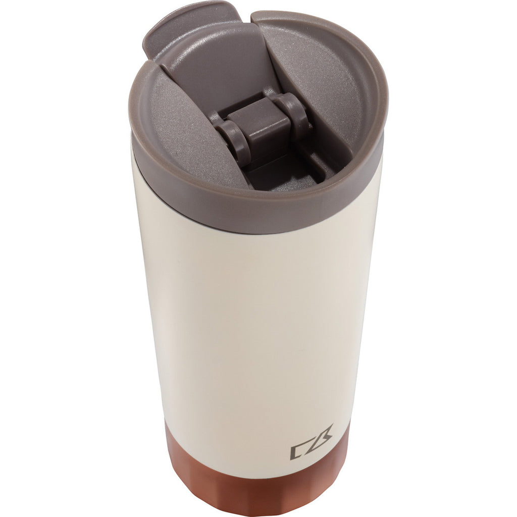 Cutter & Buck Cream Bainbridge CopperVacuum Tumbler 16oz