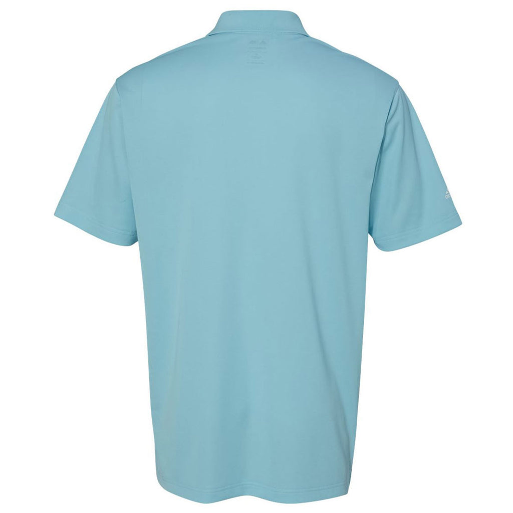 adidas Golf Men's Frost Blue/White Climalite Basic Sport Shirt