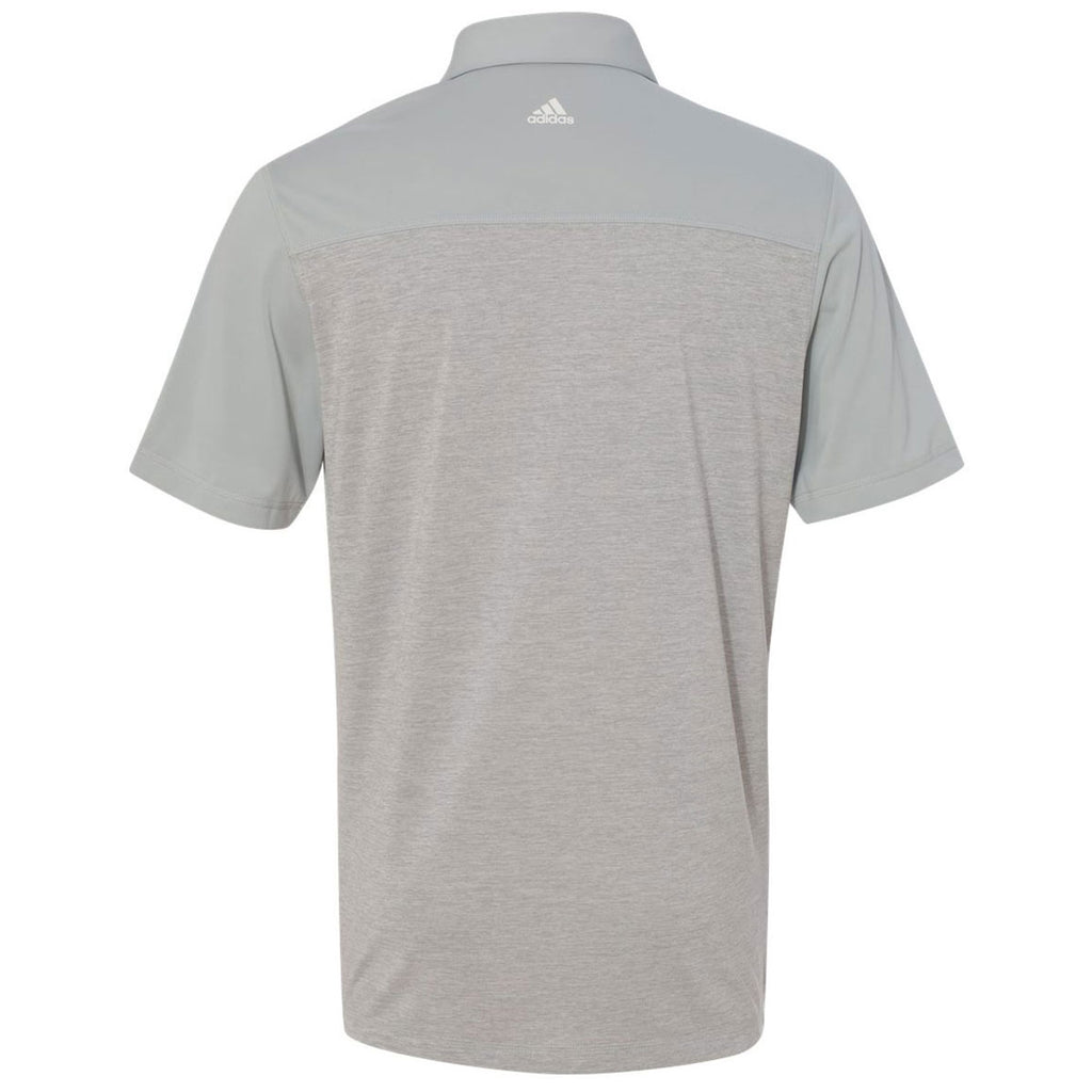 adidas Golf Men's Clear Onyx Heather/Clear Onyx Heather Block Sport Shirt