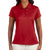 adidas Golf Women's Red ClimaCool Diagonal Textured Polo