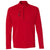 adidas Golf Men's Bold Red/Black Mixed Media Quarter-Zip Jacket