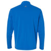 adidas Golf Men's Bright Royal/Lead Mixed Media Quarter-Zip Jacket