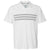 adidas Golf Men's White/Mid Grey/White Climacool 3-Stripe Sport Shirt