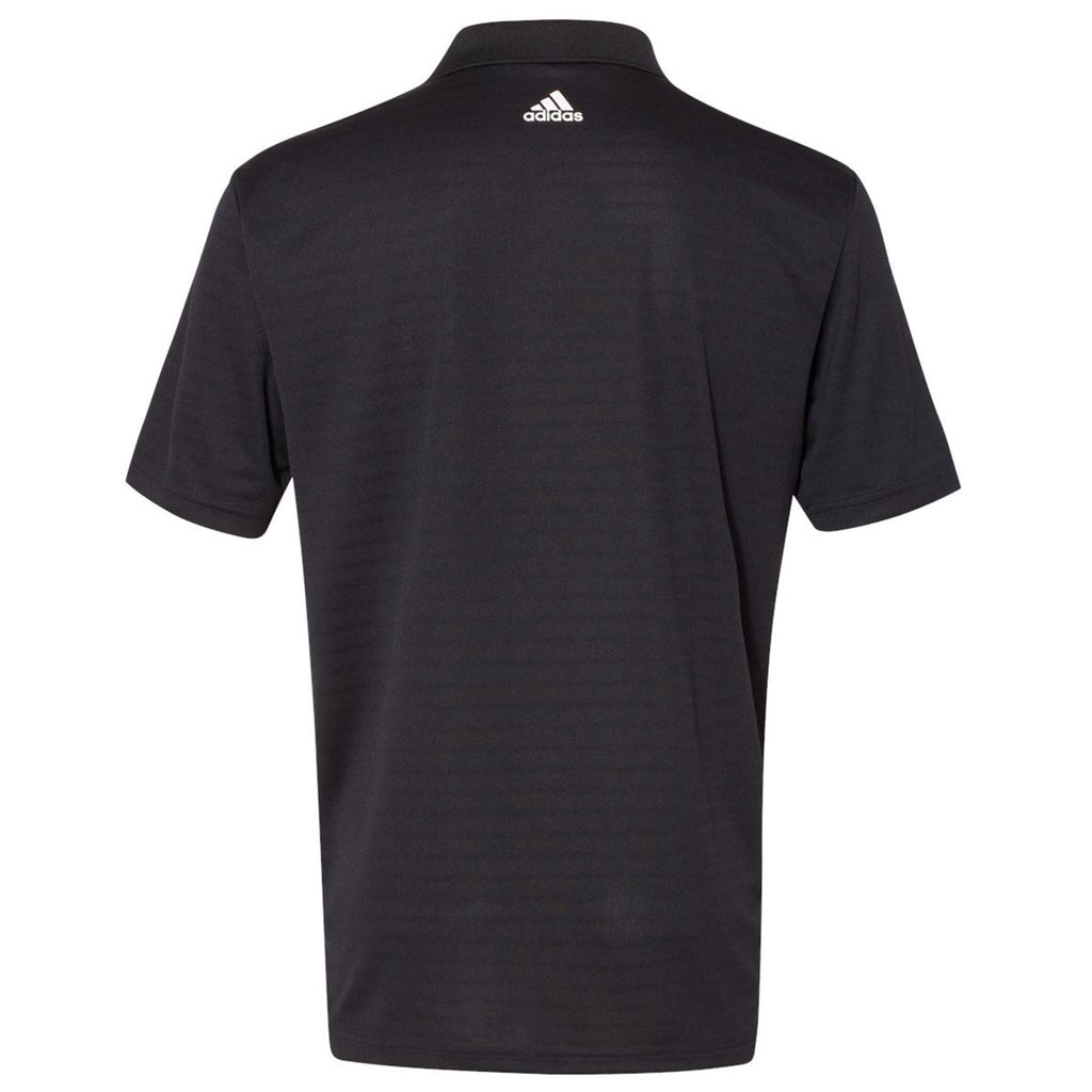 adidas Golf Men's Black Shadow Stripe Sport Shirt