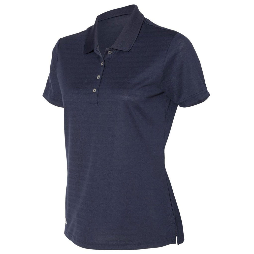 adidas Golf Women's Navy Shadow Stripe Sport Shirt