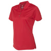 adidas Golf Women's Power Red Shadow Stripe Sport Shirt