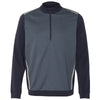 adidas Golf Men's Navy Quarter-Zip Birdseye Fleece Pullover