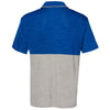 adidas Men's Collegiate Royal/Mid Grey Melange Colorblock Sport Polo