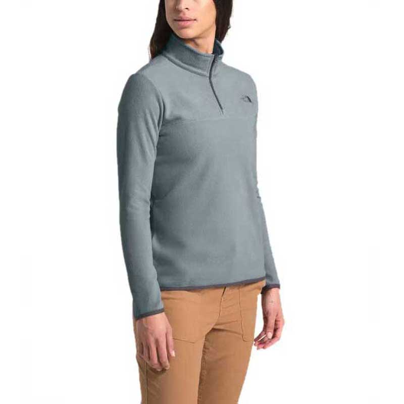 The North Face Women's Mid Grey TKA Glacier Quarter Zip Pullover