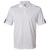 adidas Golf Men's White/Black Climalite 3-Stripes Cuff Sport Shirt