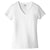 Alternative Apparel Women's White Runaway Blended Jersey V-Neck Tee