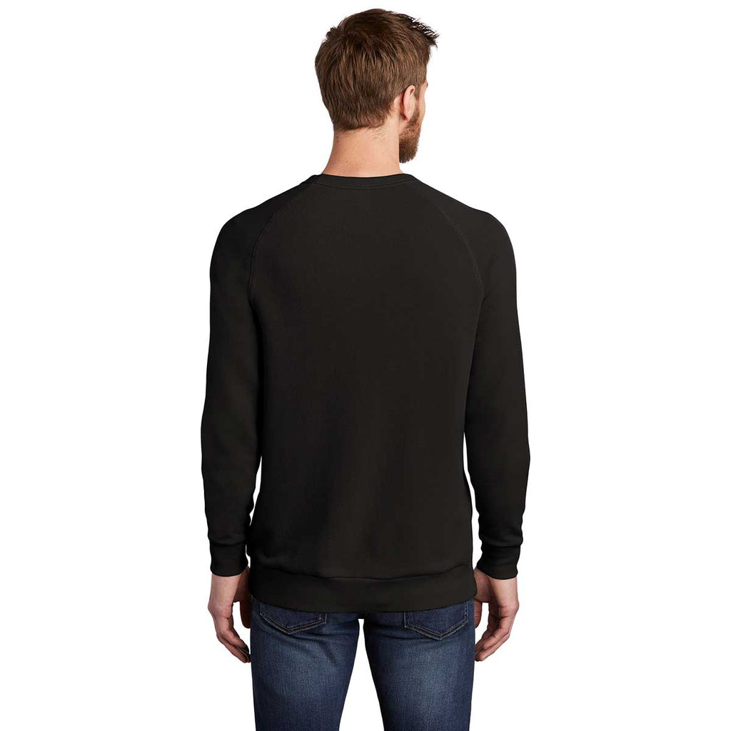 Alternative Apparel Men's Black Washed Terry Champ Pullover