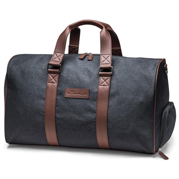 Peter Millar Navy Heathered Twill Duffel