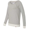 Champion Women's Oxford Grey/Oatmeal Heather Originals French Terry Boat Neck Sweatshirt