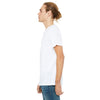 Bella + Canvas Men's White Jersey Raw Neck T-Shirt