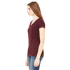 Bella + Canvas Women's Plum Jersey Short-Sleeve V-Neck T-Shirt