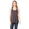 Bella + Canvas Women's Dark Grey Flowy Racerback Tank